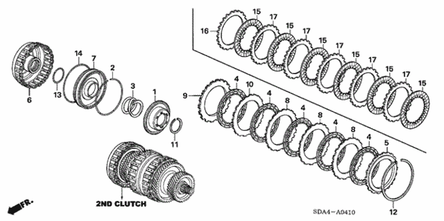 AT Clutch (Second) (L4) for 2006 Honda Accord #0