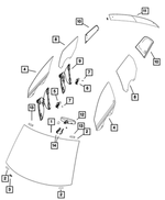 68206349AD - : Windshield for Mopar Image