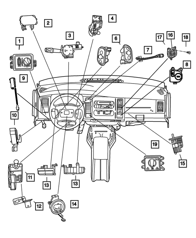 56021673AD - Electrical: Headlamp Switch for Mopar Image image