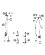 6509460AA - Restraints: Hex Nut for Mopar Image