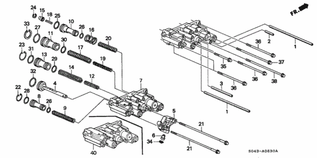 AT Servo Body (A4RA) for 1997 Honda Civic #0