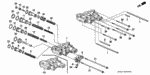 22743PF0000 - Transmission - Automatic: PIPE, THIRD CLUTCH for Honda Image