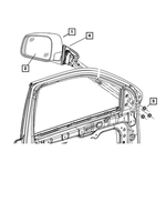 5VN58KGZAB - : Outside Rearview Mirror, Right for Mopar Image