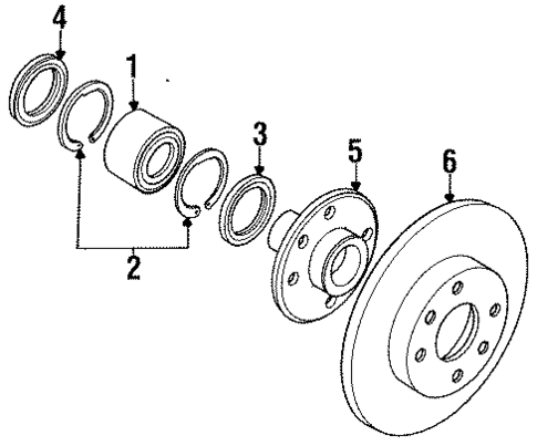 Front Brakes for 1986 Chevrolet Spectrum #1