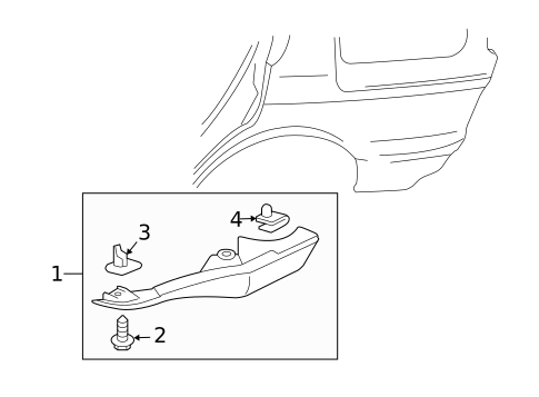 Exterior Trim - Quarter Panel for 2007 Mitsubishi Endeavor #0