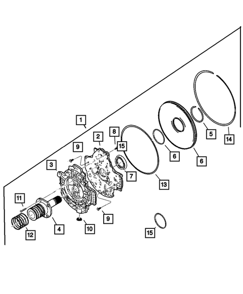 Oil Pump for 2001 Dodge Dakota #0