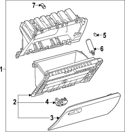 Glove Box for 2025 Lexus NX350h #0