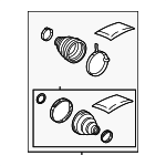 44290E070 - Suspension: Boot Kit for Toyota: Corolla Cross Image