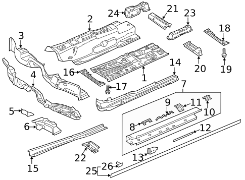 Exterior Trim - Pillars for 2023 Volkswagen Atlas #0