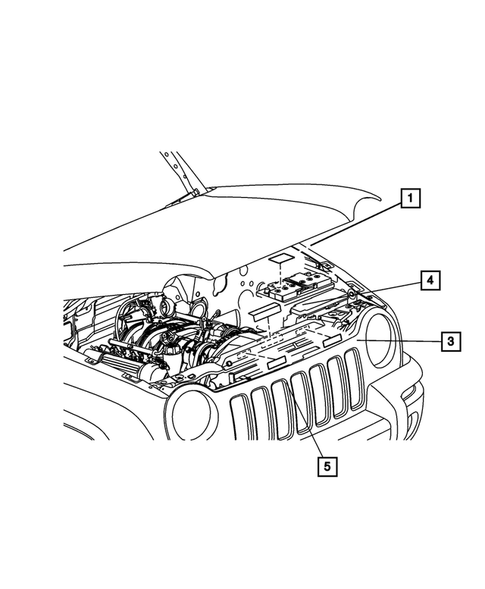 Under Hood for 2005 Jeep Liberty #0