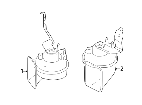 Horn for 2014 Mercedes-Benz E350 #0