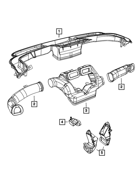 Air Ducts for 2013 Fiat 500 #0