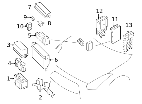 Fuse & Relay for 2011 Nissan GT-R #0