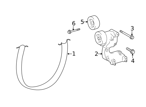 Belts & Pulleys for 2016 Toyota Highlander #0