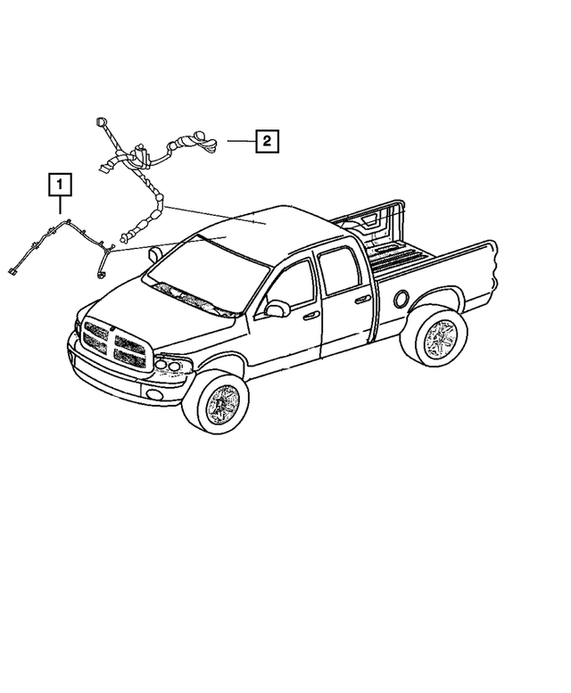 « 68049126AA – Electrical : Toit Ouvrant Cablage, Côté Gauche pour Mopar Image »
