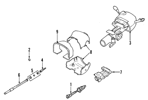 Steering Column for 2004 Cadillac DeVille #0