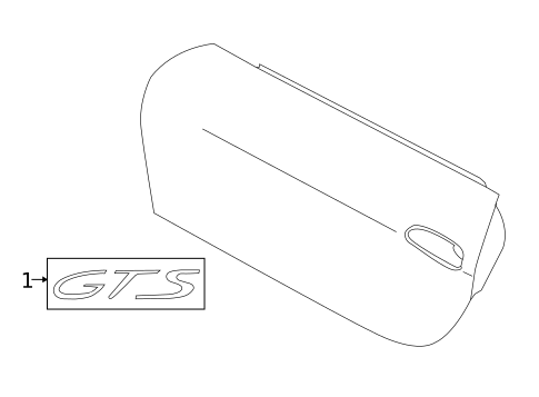 Exterior Trim - Door for 2016 Porsche Cayman #0