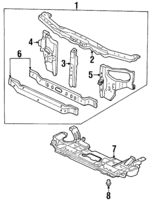 60400SZ5A01ZZ - Body: Radiator Support for Acura Image
