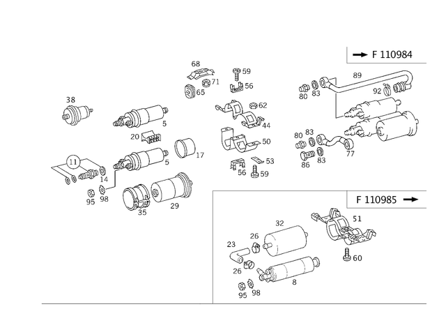1244701581 - : Holder for Mercedes-Benz Image