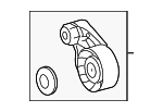 9A110221101 - Cooling System: Tension Pulley for Porsche: 911, Boxster, Cayman Image