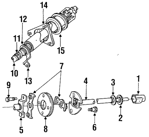 Shaft & Internal Components for 1990 Dodge W150 #0
