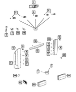 7DV45RXFAC - : Back Up Camera Bezel for Mopar Image