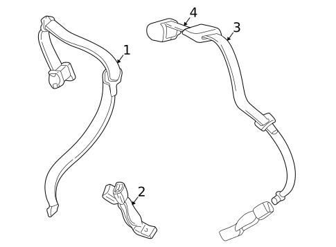 Seat Belt for 2005 Ford Five Hundred #1