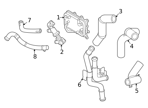 Oil Cooler for 2025 Hyundai Sonata #0