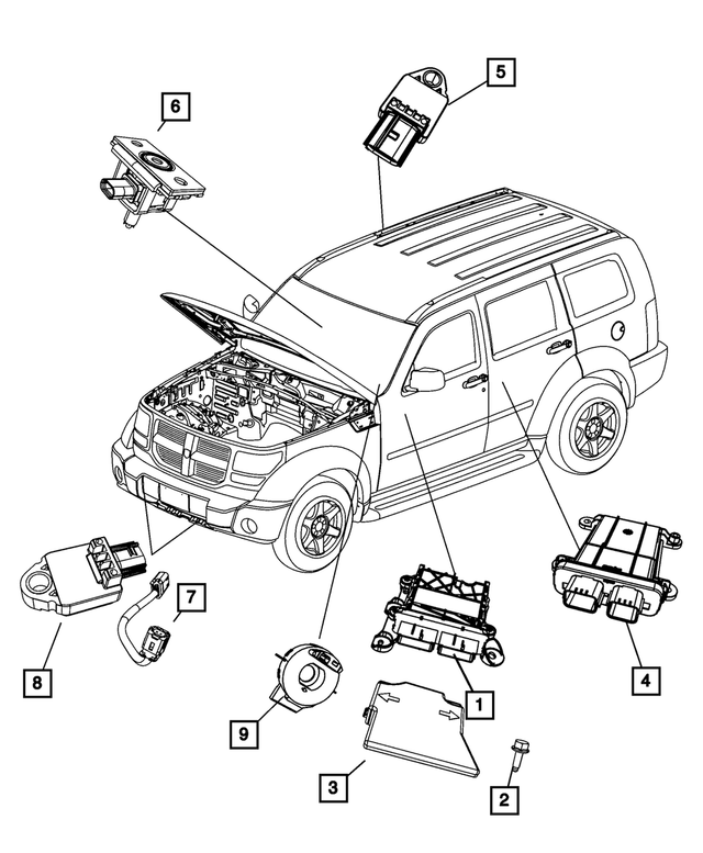 68148048AB - : Occupant Restraint Module for Mopar Image