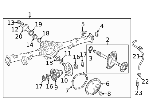 Axle Housing for 2017 Nissan NV2500 #0