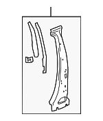 20918272 - : Driver Side Center Pillar Outer Panel Reinforcement for Cadillac: SRX Image