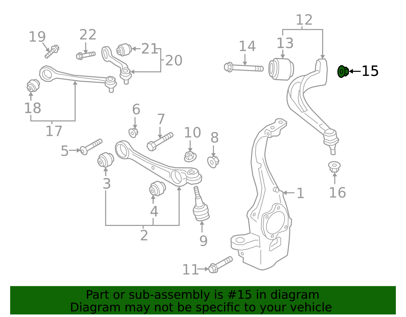 2008-2025 Audi Ft Lower Control Arm Lock Nut WHT-001-987 | Audi USA Parts