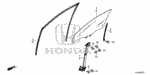 90301T5A000 - Body/Air Conditioning: NUT, FLANGE (6MM) for Honda Image image
