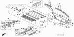 90674SK7000 - Interior/Bumper: CLIP, SNAP FITTING for Honda Image