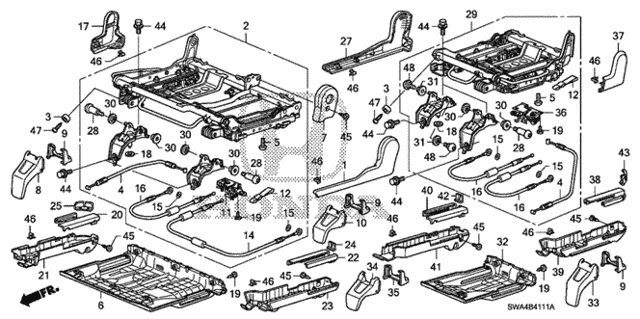 Rear Seat Components (2) for 2007 Honda CR-V #0