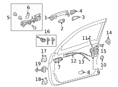 Front Door for 2017 Lexus GX460 #1