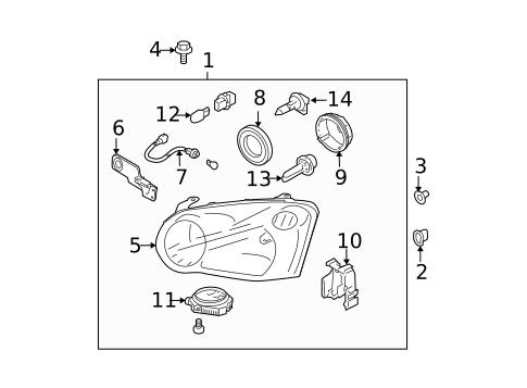 Bulbs - Chassis for 2004 Subaru Impreza #2