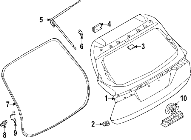 908307LG0A - : Weatherstrip for Nissan: Kicks Image