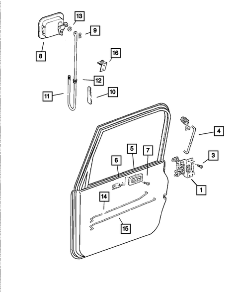 Front Door for 2006 Jeep Wrangler #1