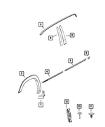 6QE31SZ0AB - Exterior Ornamentation: Rear Door Molding, Left for Mopar Image