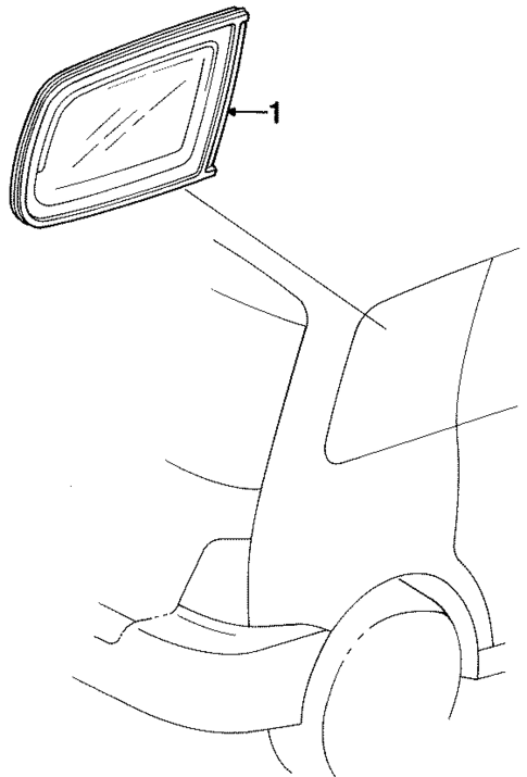 Glass & Hardware for 1998 Isuzu Oasis #0