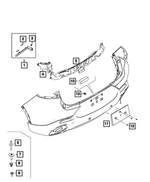 6511609AA - Frame, Bumper and Fascia: Plastic Snap-in Nut for Dodge: Hornet | Fiat: 500X | Jeep: Cherokee, Compass, Renegade, Wagoneer S Image