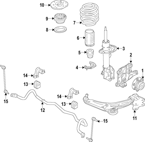 Front Suspension for 2019 Lincoln Nautilus #0