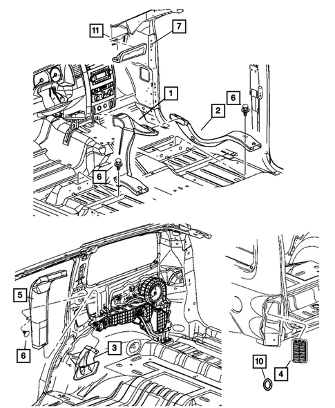 Air Ducts and Outlets for 2005 Dodge Durango #0