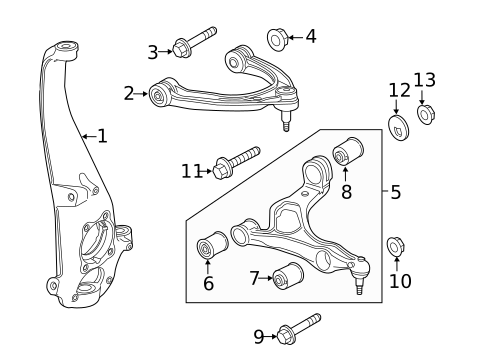 Suspension Components for 2018 Porsche Cayenne #1