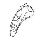 41217127389 - Body: Outer Wheelhouse for BMW: 645Ci, 650i, M6 Image