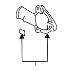 130494M500 - : Water Inlet for Nissan: Sentra Image