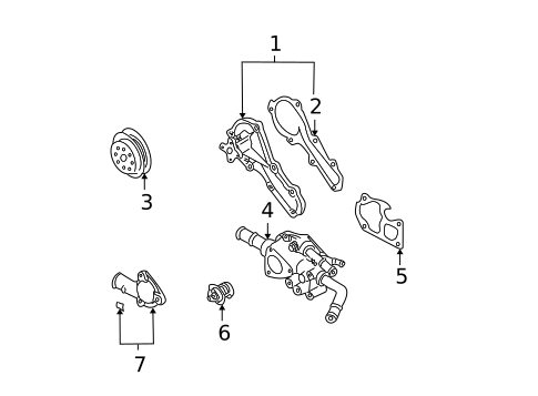 Water Pump for 2002 Nissan Sentra #0