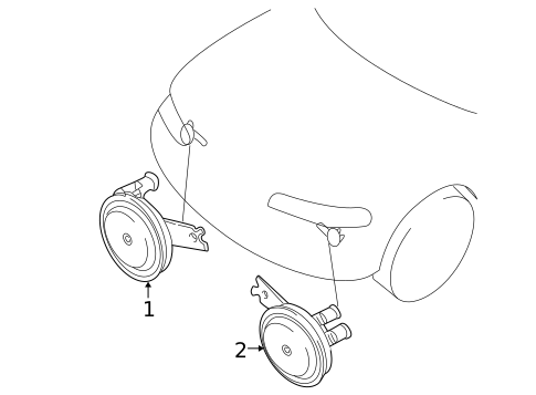 Horn for 2007 Mitsubishi Lancer #0
