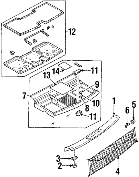Interior Trim - Rear Body for 1998 Oldsmobile Silhouette #0